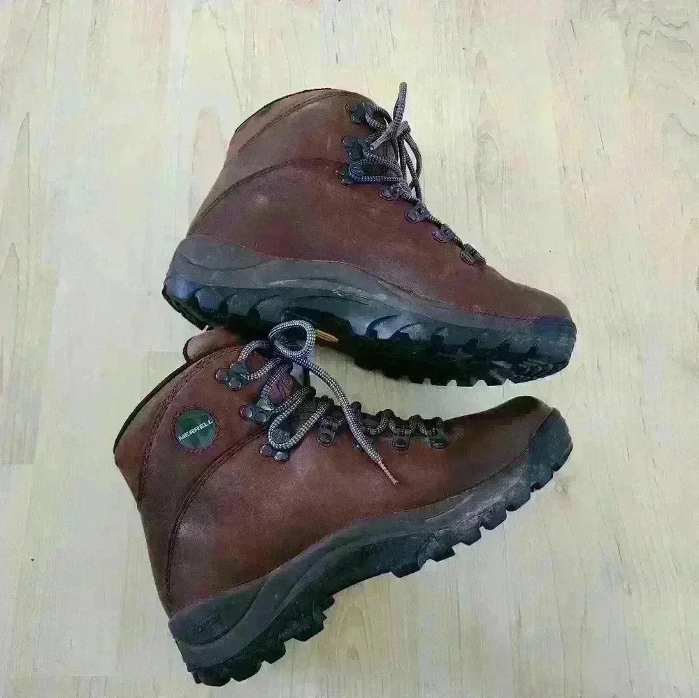 Merrell summit dark bown women's hiking boots size 7 - Picture 3 of 6